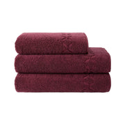 Nature Guest Towel 17x28 - set of 2 Bath Linens Yves Delorme Prune 