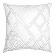 Net Applique 16" x 36" Decorative Pillow Kevin O'Brien Grey 