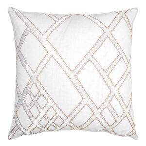 Net Applique 16" x 36" Decorative Pillow Kevin O'Brien Latte 