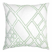 Net Applique Pillow 22" Decorative Pillow Kevin O'Brien Grass 