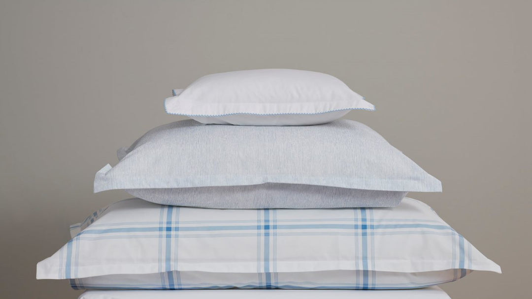 Niko Twin Fitted Sheet Bedding Style Stamattina Light Blue 