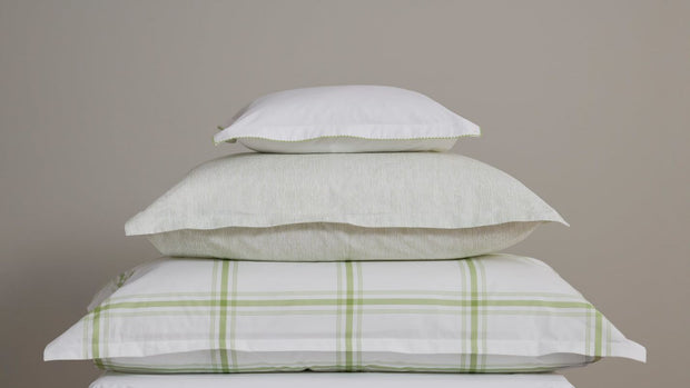 Niko Full/Queen Flat Sheet Bedding Style Stamattina Light Green 