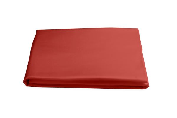 Nocturne Cal King Fitted Sheet Bedding Style Matouk Coral 