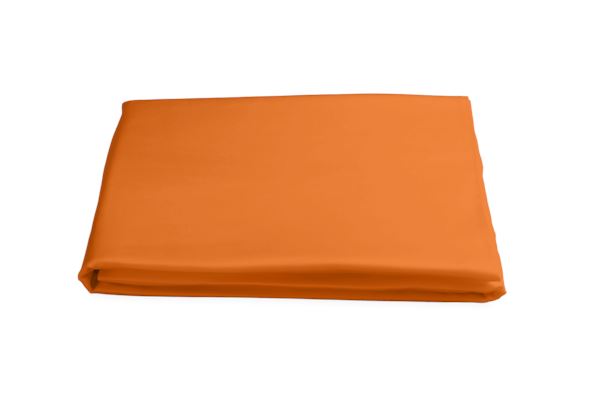Nocturne Cal King Fitted Sheet Bedding Style Matouk Tangerine 
