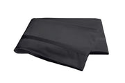 Nocturne Full/Queen Flat Sheet Bedding Style Matouk Black 