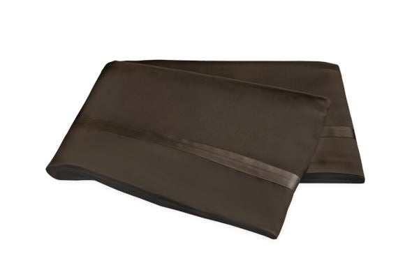 Nocturne Full/Queen Flat Sheet Bedding Style Matouk Sable 