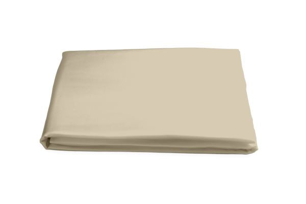 Nocturne King Fitted Sheet Bedding Style Matouk Champagne 