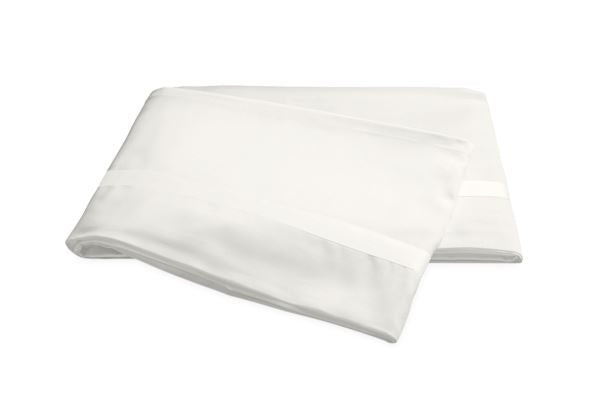 Nocturne King Flat Sheet Bedding Style Matouk Bone 