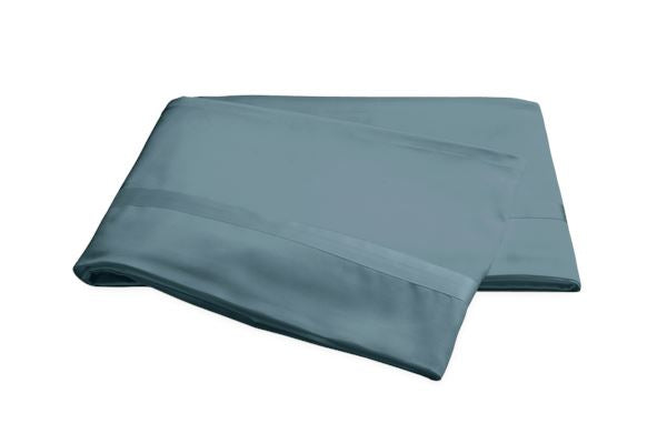 Nocturne King Flat Sheet Bedding Style Matouk Deep Jade 