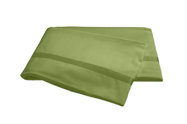 Nocturne King Flat Sheet Bedding Style Matouk Grass 