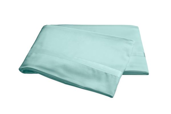 Nocturne King Flat Sheet Bedding Style Matouk Lagoon 