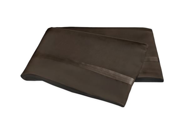 Nocturne King Flat Sheet Bedding Style Matouk Sable 