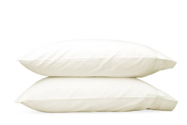 Nocturne King Pillowcase- Single Bedding Style Matouk Ivory 