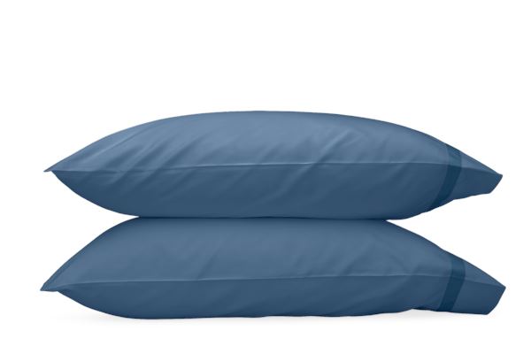 Nocturne King Pillowcase- Single Bedding Style Matouk Sea 