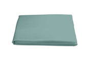Nocturne Queen Fitted Sheet Bedding Style Matouk Aquamarine 