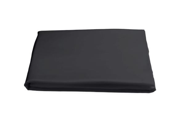 Nocturne Queen Fitted Sheet Bedding Style Matouk Black 