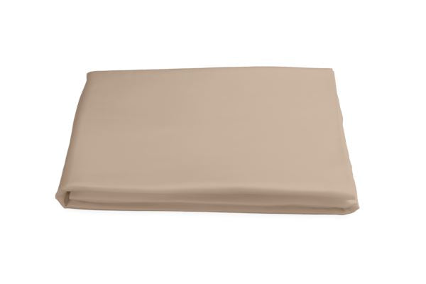 Nocturne Queen Fitted Sheet Bedding Style Matouk Khaki 