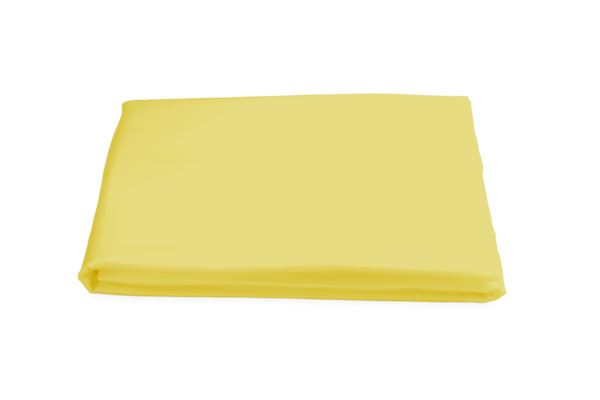 Nocturne Queen Fitted Sheet Bedding Style Matouk Lemon 