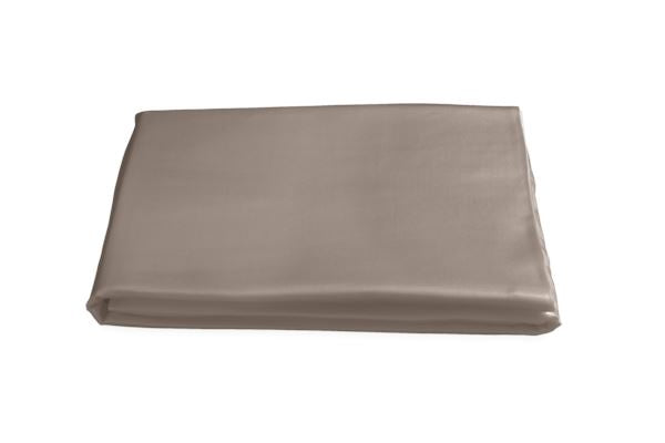 Nocturne Queen Fitted Sheet Bedding Style Matouk Mocha 