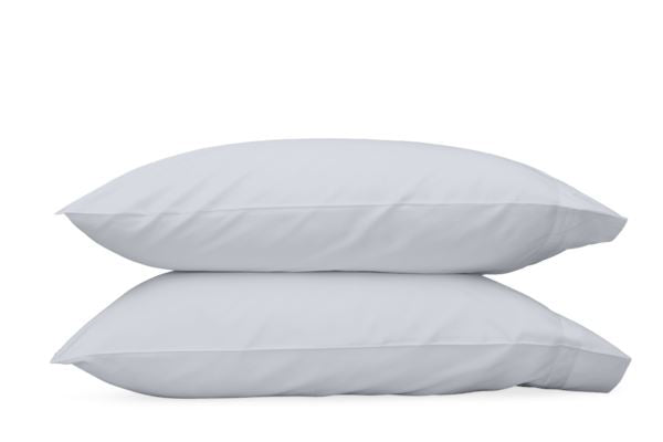 Nocturne Standard Pillowcase- Single Bedding Style Matouk Blue 
