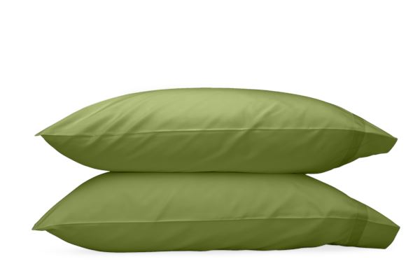 Nocturne Standard Pillowcase- Single Bedding Style Matouk Grass 