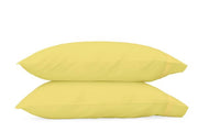 Nocturne Standard Pillowcase- Single Bedding Style Matouk Lemon 