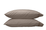 Nocturne Standard Pillowcase- Single Bedding Style Matouk Mocha 