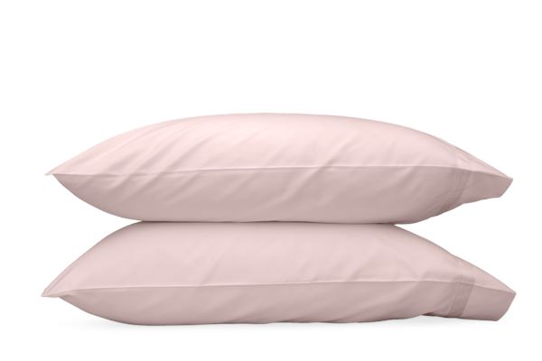 Nocturne Standard Pillowcase- Single Bedding Style Matouk Pink 
