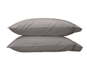 Nocturne Standard Pillowcase- Single Bedding Style Matouk Platinum 