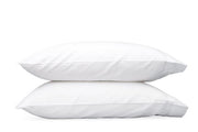 Nocturne Standard Pillowcase- Single Bedding Style Matouk White 
