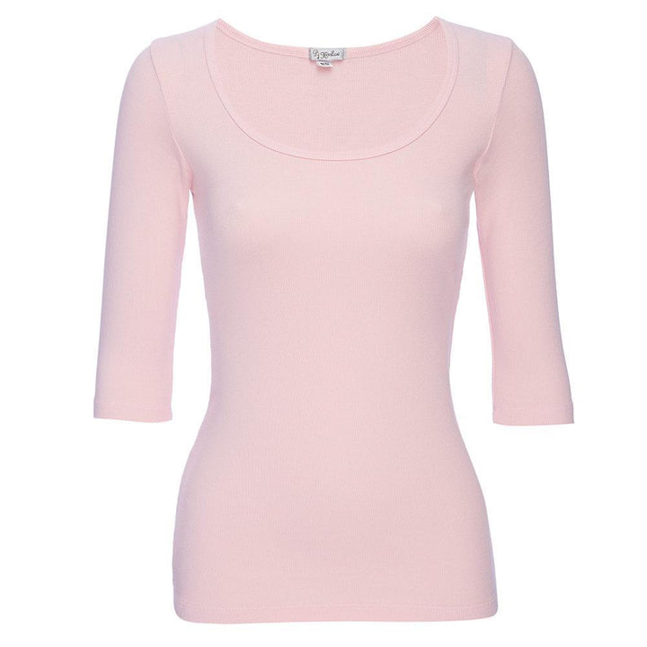 Norah Rib Knit 3/4 Sleeve Tee Loungewear PJ Harlow 