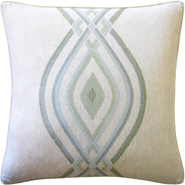 Ora Embroidery 22" Pillow Decorative Pillow Ryan Studio Mist 