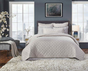 Oscar King Quilt Bedding Style Orchids Lux Home Champagne 