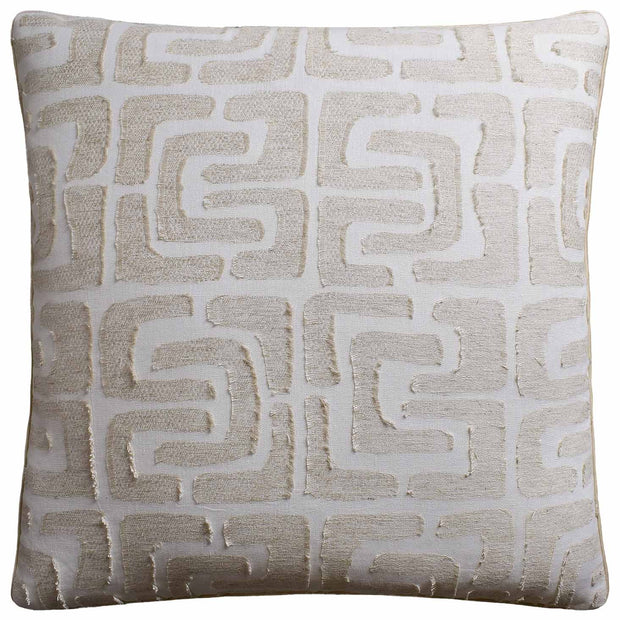 Oui Fringe 22" Pillow Decorative Pillow Ryan Studio Muslin 