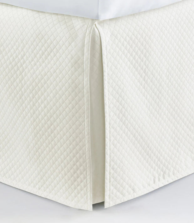 Oxford Tailored King Bedskirt Bedding Style Peacock Alley Ivory 
