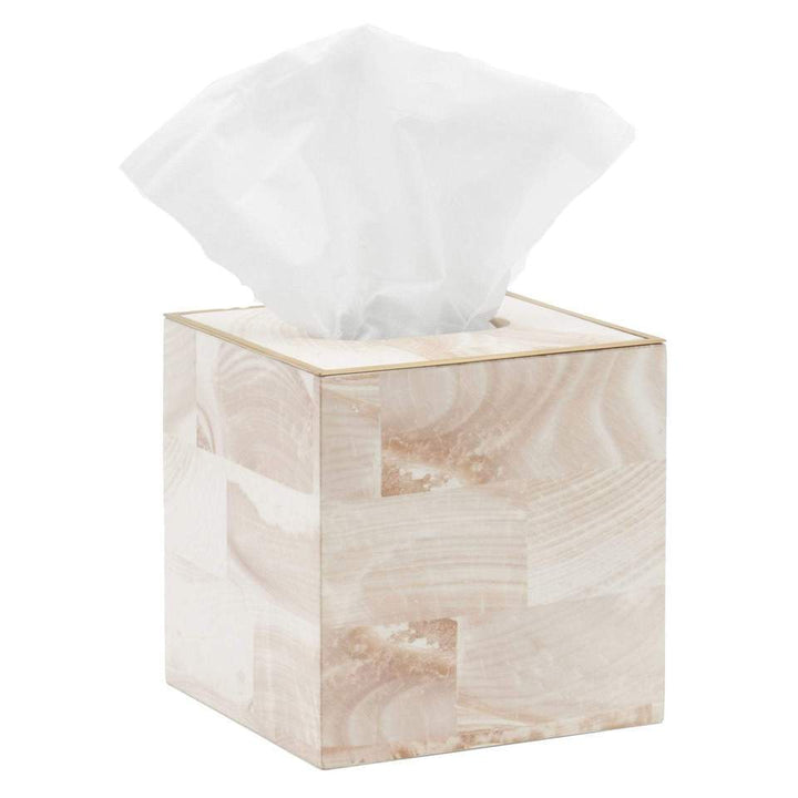 Palermo II Square Tissue Box Cover Bath Accessories Pigeon & Poodle 