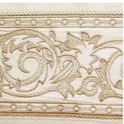 Paris King Flat Sheet Bedding Style Home Treasures Ivory Olive Gold 