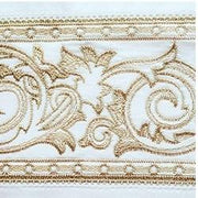 Paris King Pillowcase- Pair Bedding Style Home Treasures White Olive Gold 