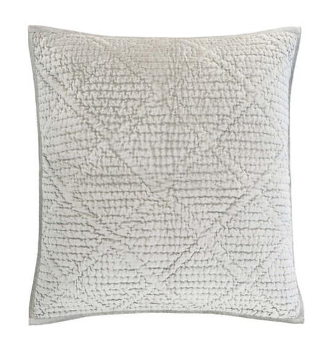 Parisienne Velvet Quilted Standard Sham Bedding Style Pine Cone Hill 
