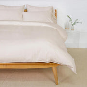 Parker Bamboo Queen Duvet Set Bedding Style Pom Pom at Home Sand 