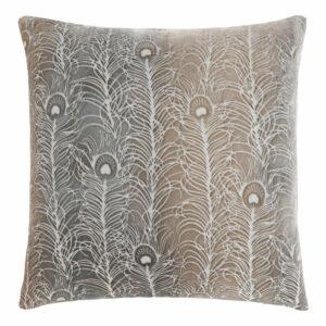 Peacock Feather 26" Decorative Pillow Kevin O'Brien Coyote 