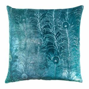 Peacock Feather 26" Decorative Pillow Kevin O'Brien Pacific 