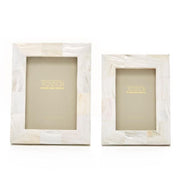 Pearly White Photo Frame Twos Company 