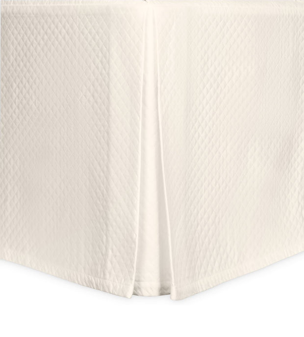Petra King Bedskirt Bedding Style Matouk Ivory 