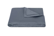 Petra King Coverlet Bedding Style Matouk Steel Blue 