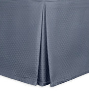 Petra Queen Bedskirt Bedding Style Matouk Steel Blue 