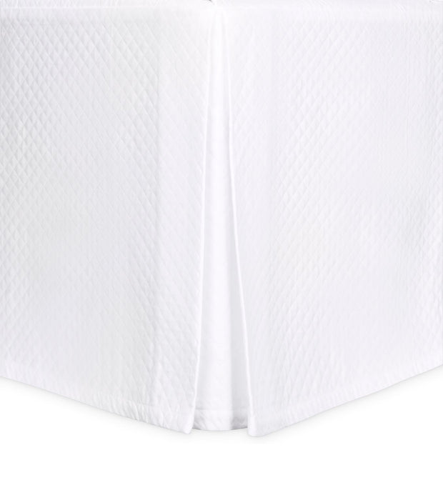 Petra Twin Bedskirt Bedding Style Matouk White 