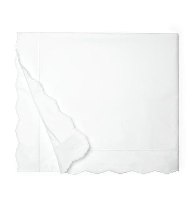 Pettine Full/Queen Duvet Cover Bedding Style Sferra White White 