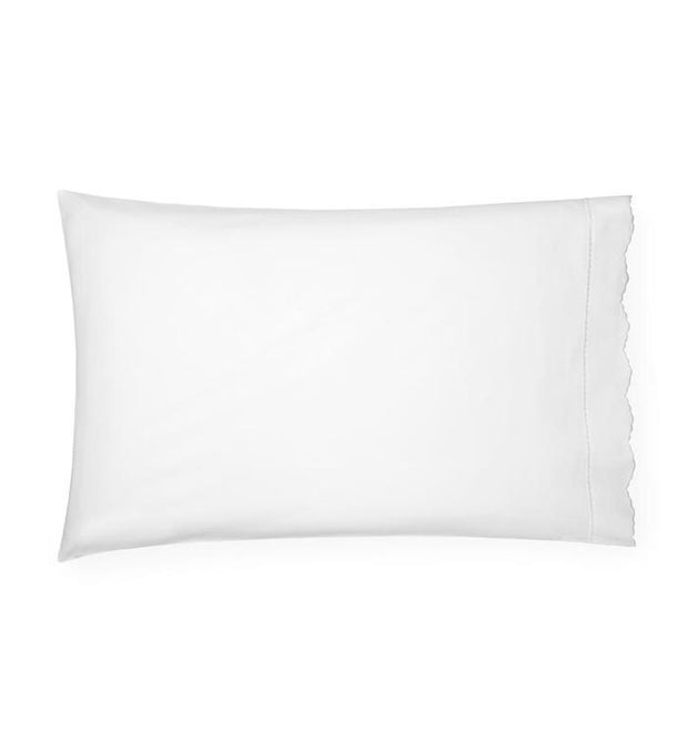 Pettine King Pillowcase - pair Bedding Style Sferra White White 