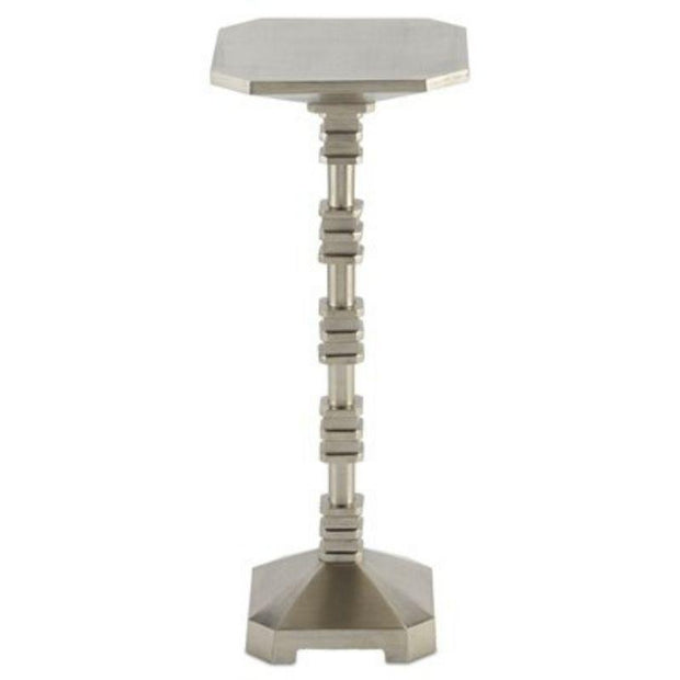 Pilare Silver Drinks Table Furniture Currey & Company 